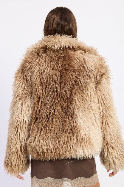 Wild Glam Faux Fur Coat