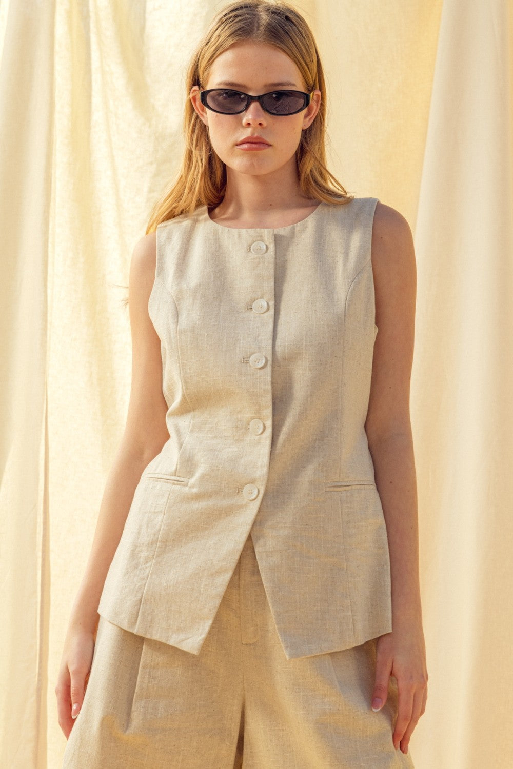 Vera Linen Vest