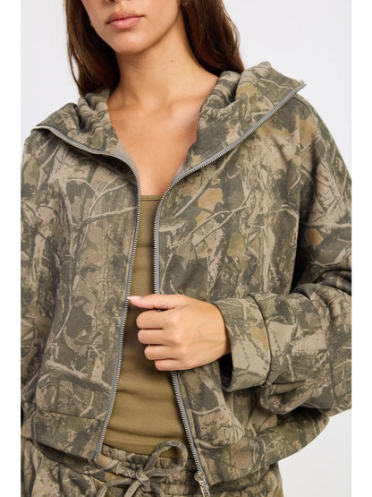 Zip Up Camo Jacket