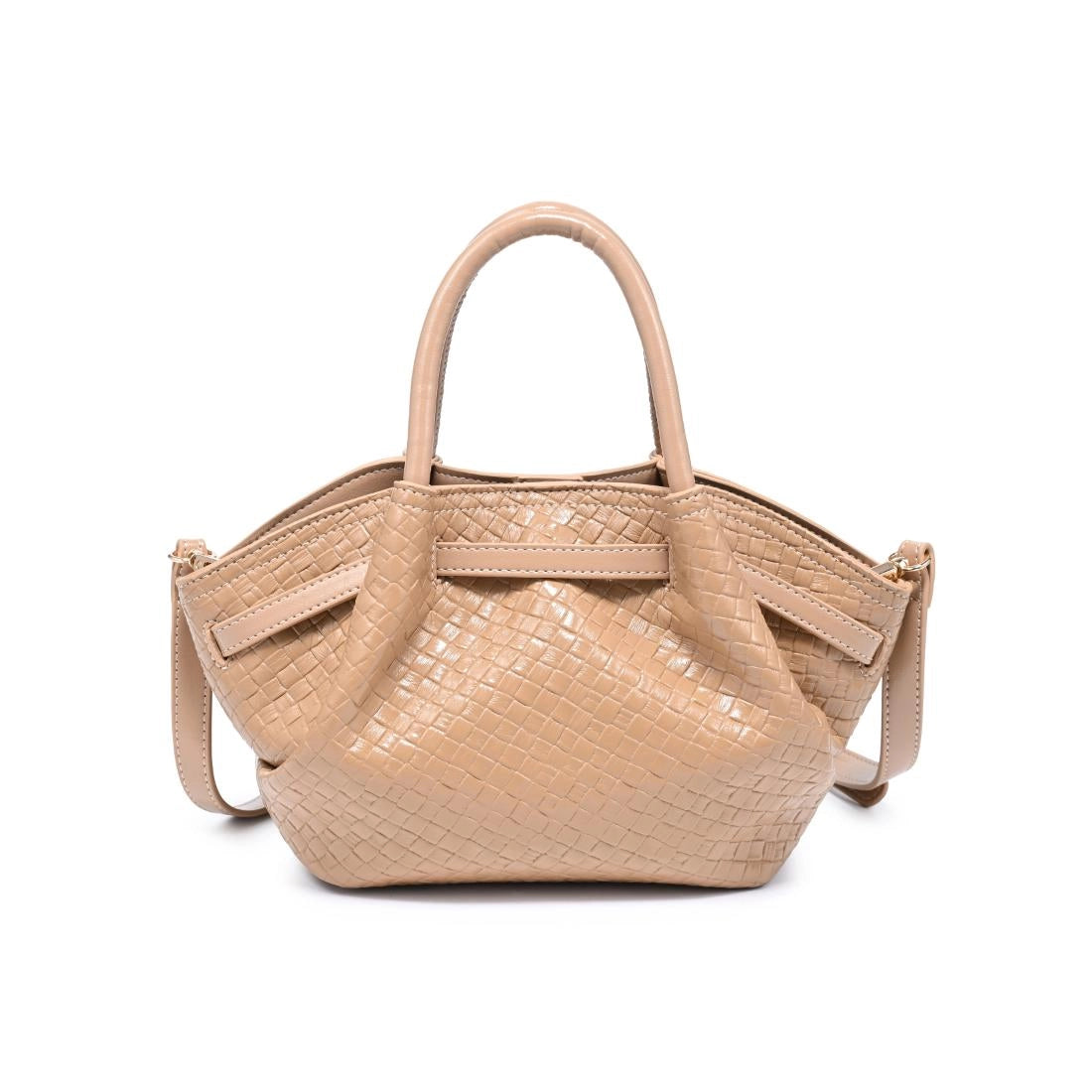 Selena Woven Crossbody - Tan