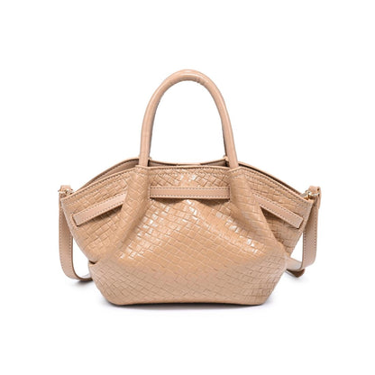 Selena Woven Crossbody - Tan
