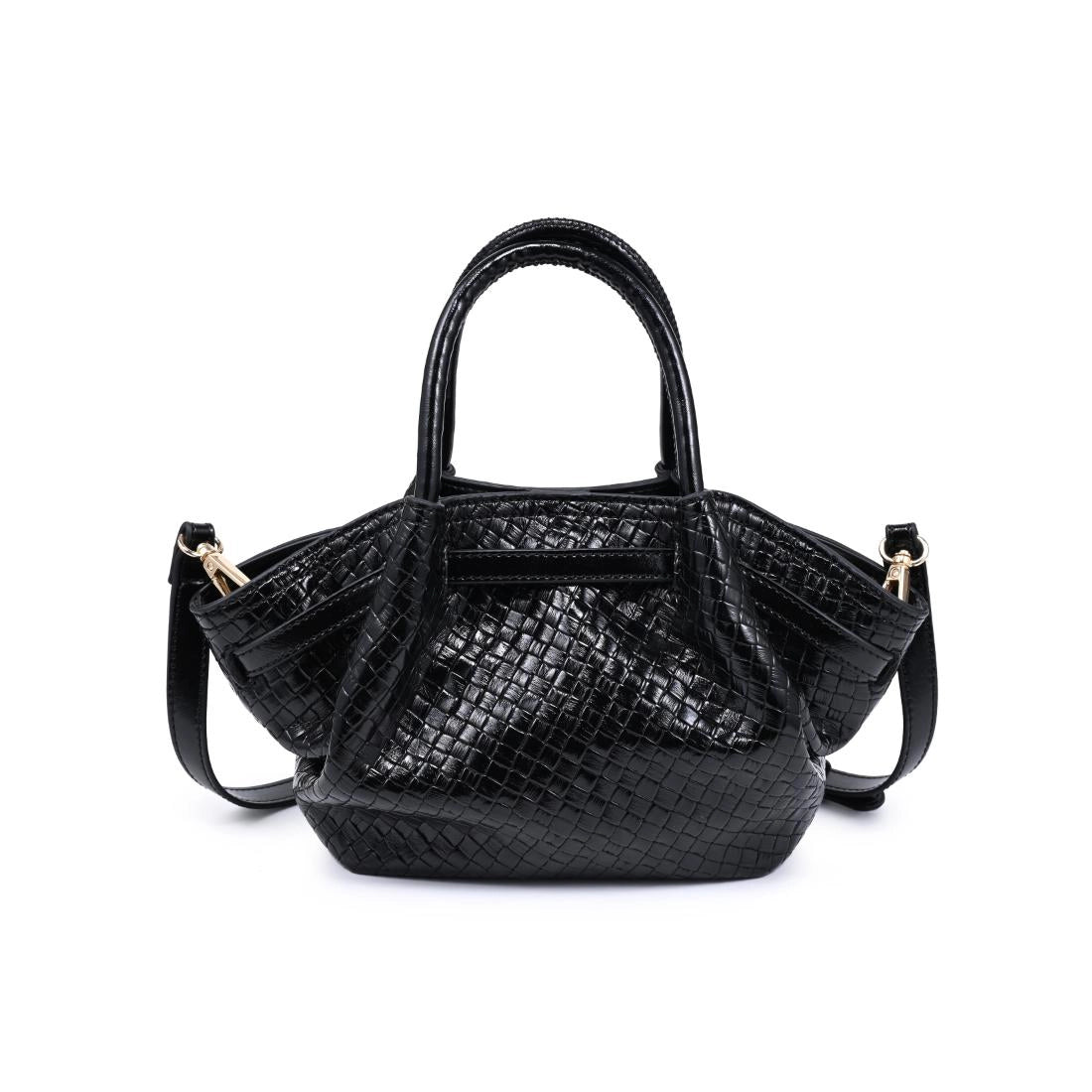 Selena Woven Crossbody - Black
