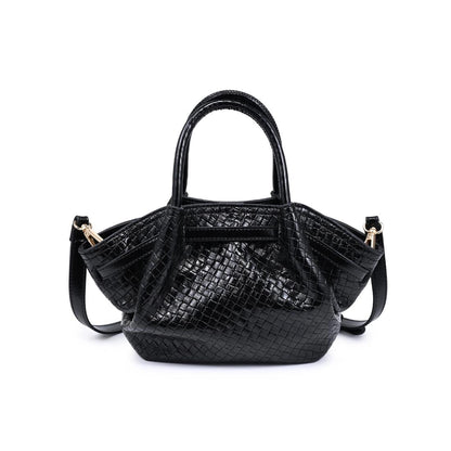 Selena Woven Crossbody - Black