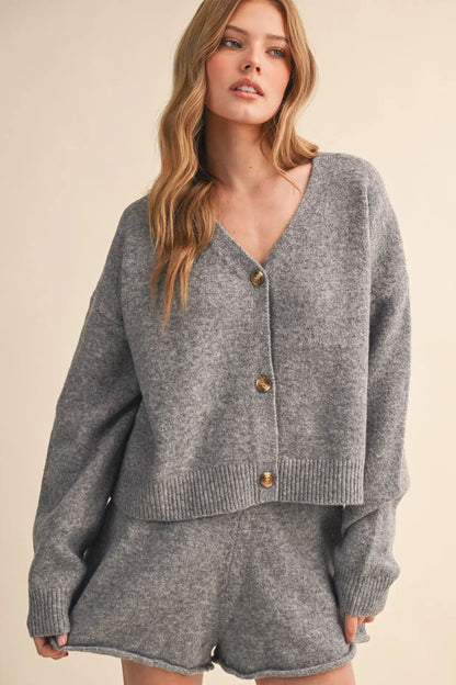 Maiya Cardigan and Shorts Set