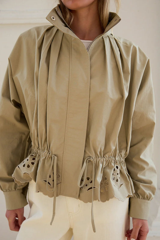 Pleated Scallop Jacket