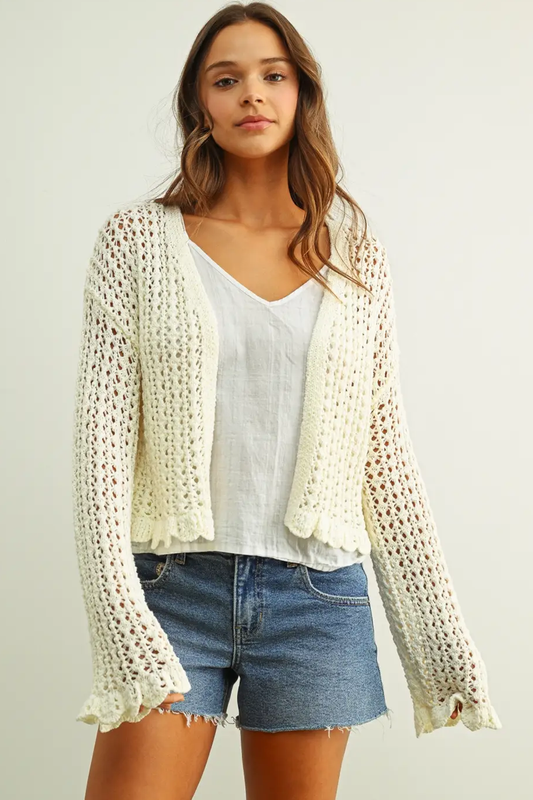 Kendra Ruffled Cardigan