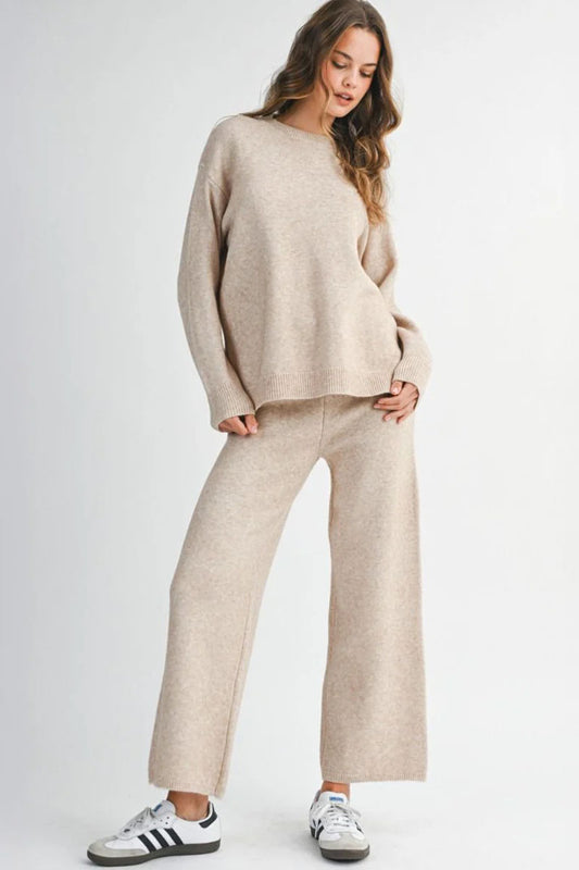 Darcey Knit Set - Tan