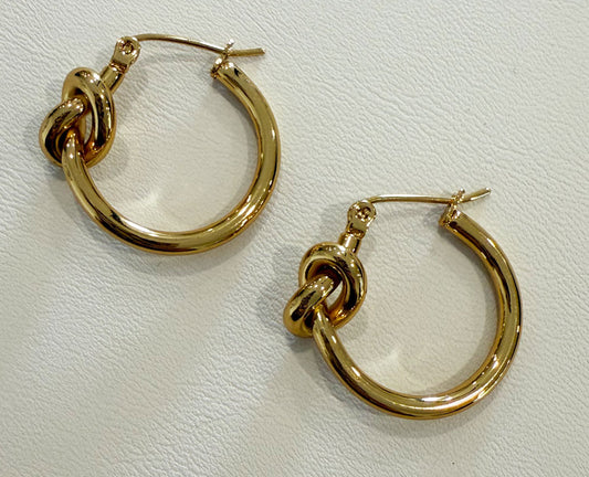 Knot Your Hoop Earrings