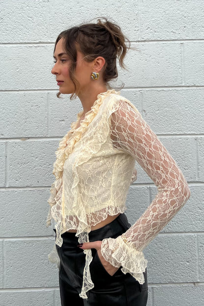 Ruffle Lace Top