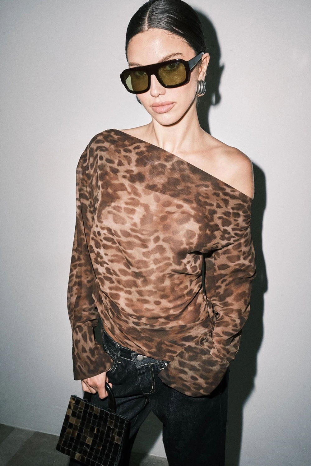 Emma Sheer Leopard Top