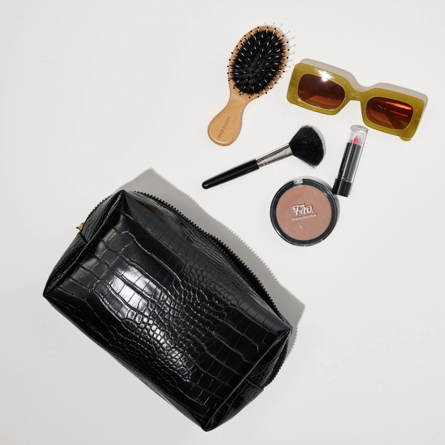 Croc Chic Cosmetic & Travel Organizer Pouch