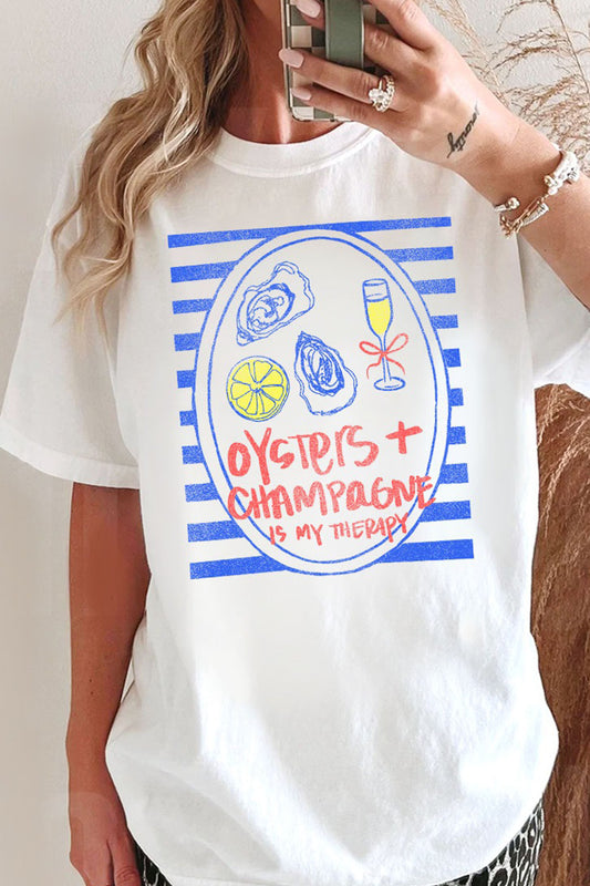 Oysters & Champagne Graphic Tee