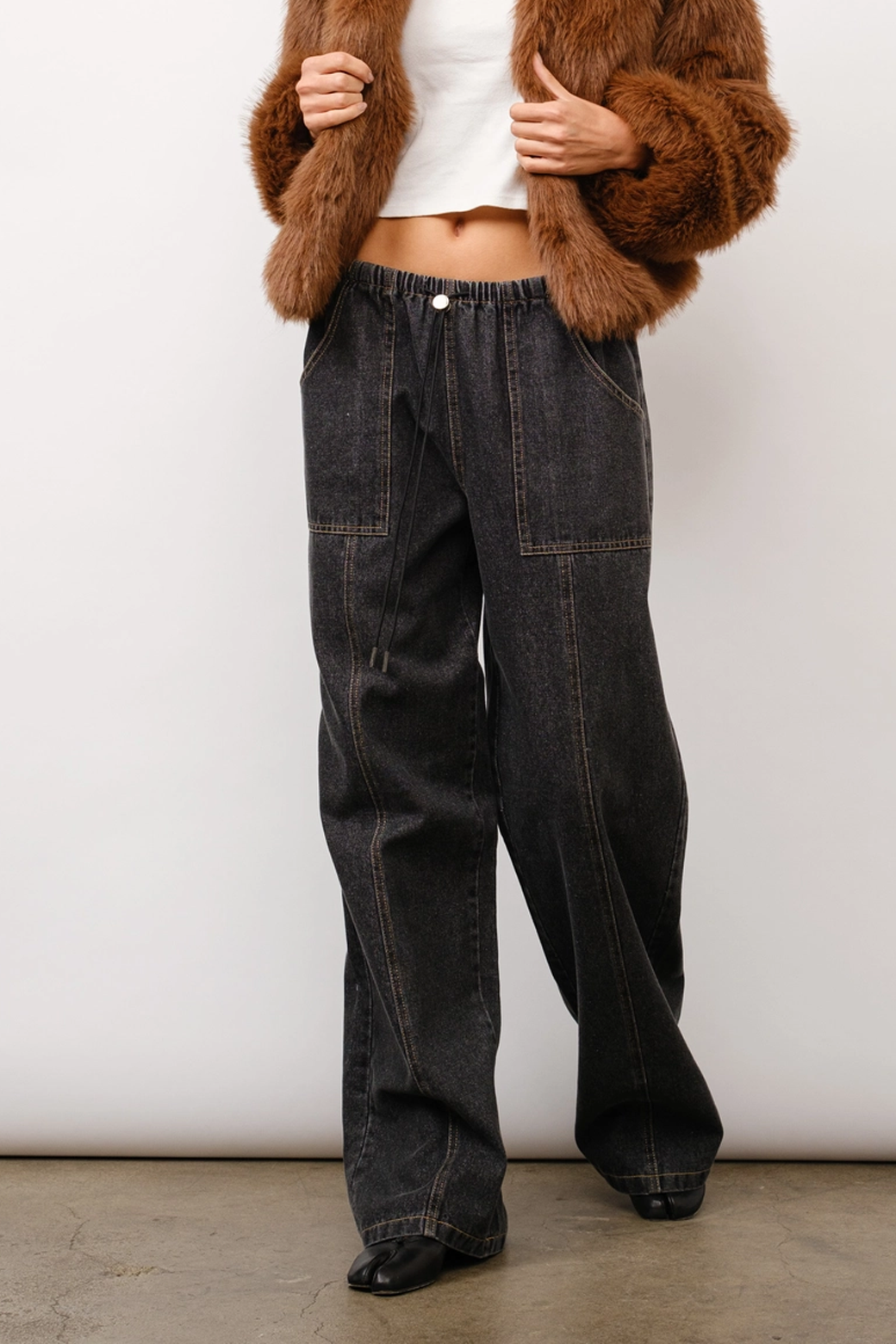 Piper Drawstring Denim Pant