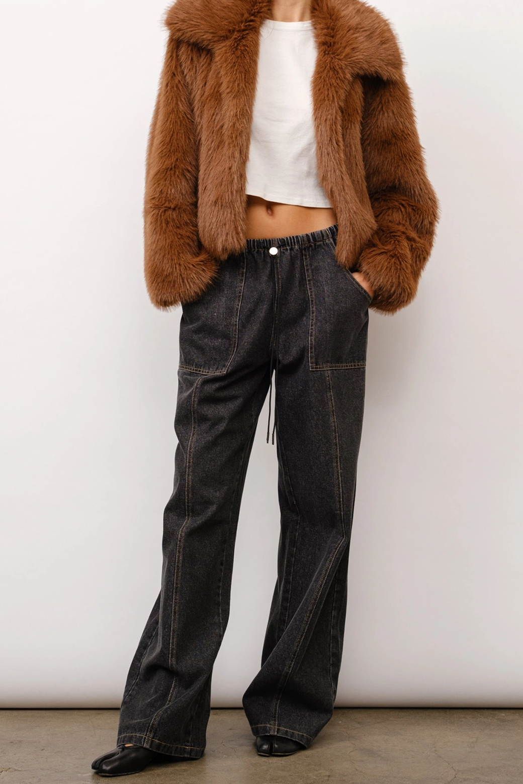 Piper Drawstring Denim Pant