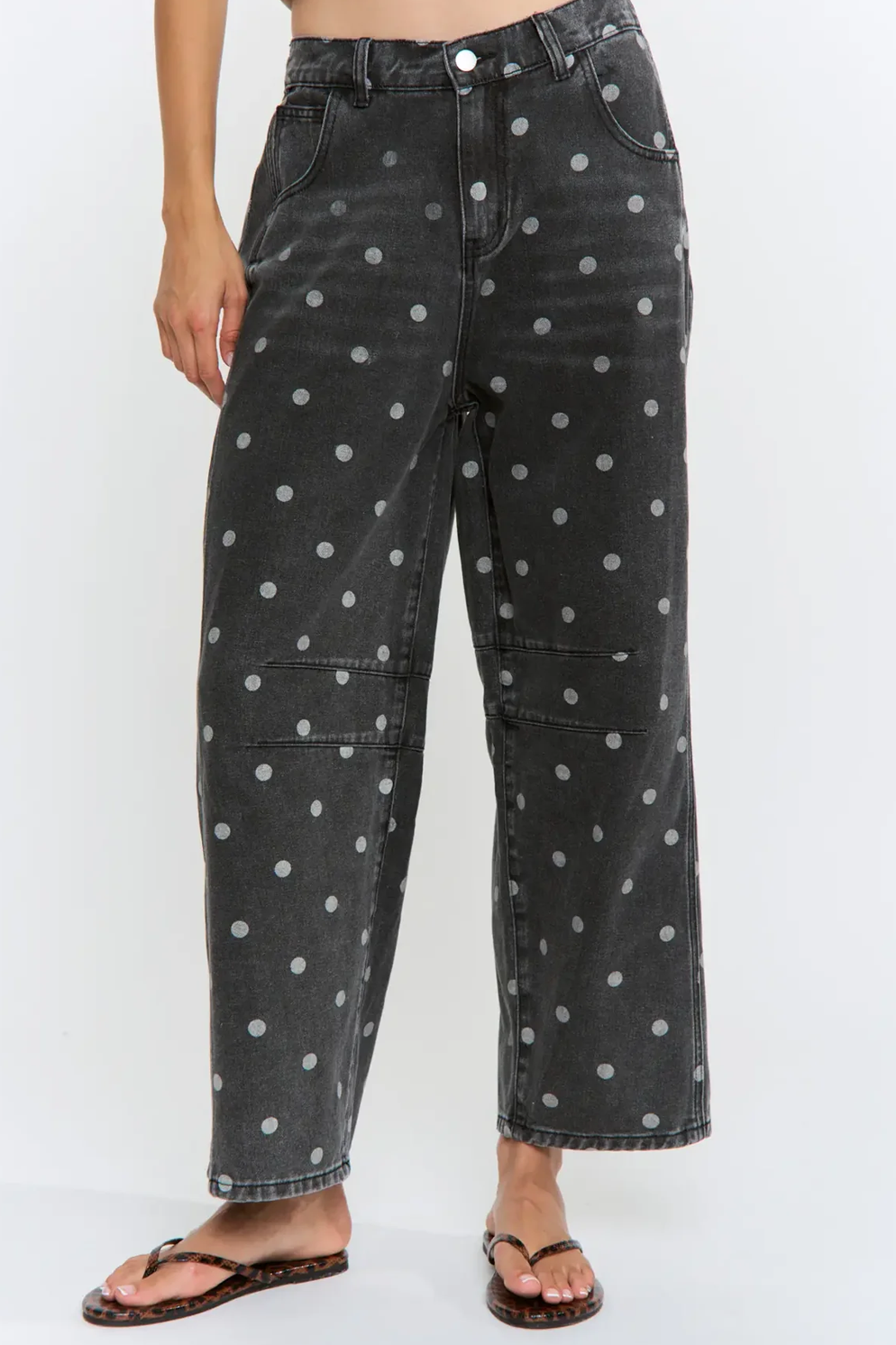 Darcy Polka Dot Denim Pants