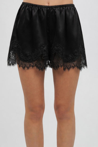 Remi Satin Lace Short - BIRD BEE