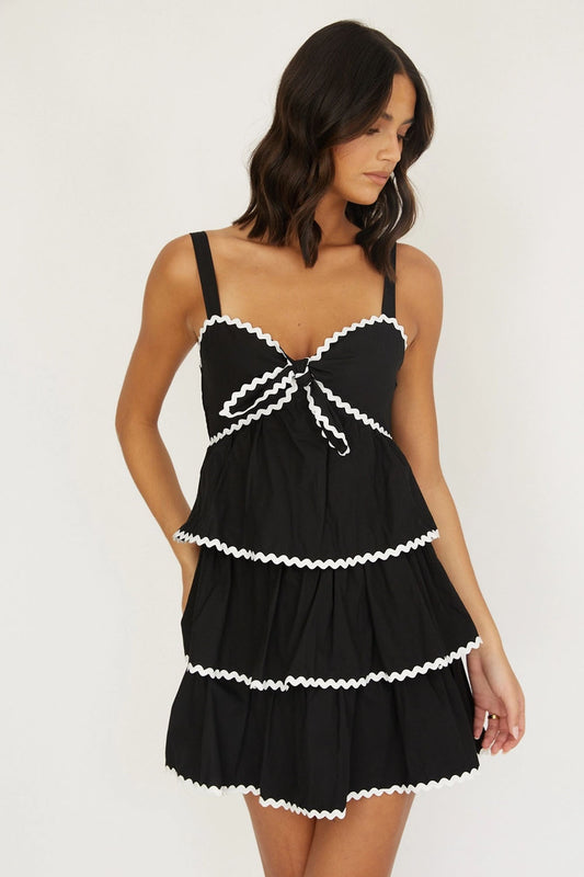 Ric Rac Tiered Mini Dress