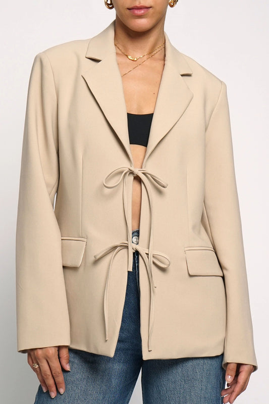 Stassi Tie Front Blazer