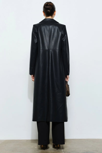 Daria Faux Leather Coat