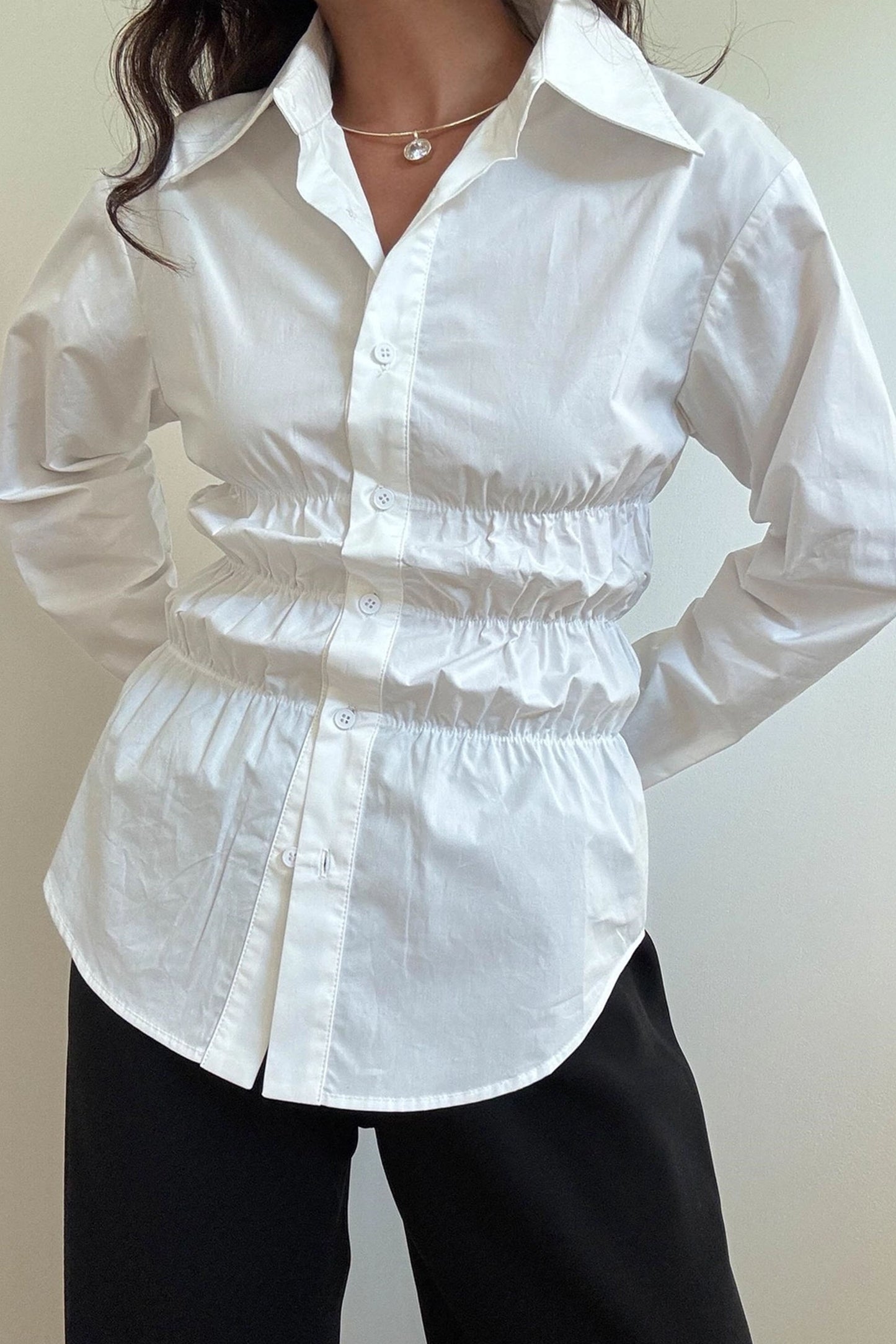 Stevie Ruching Shirt