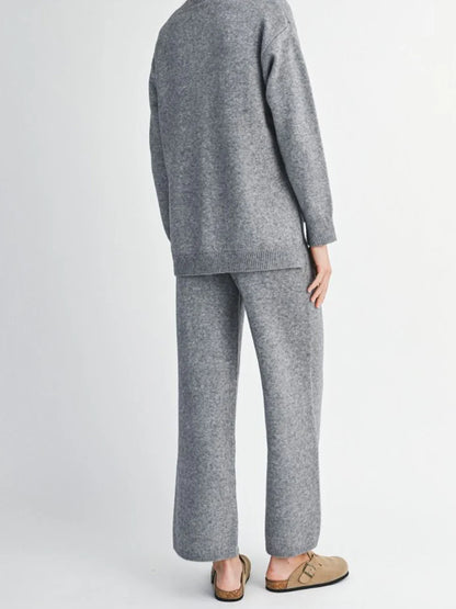 Darcey Knit Set - Charcoal