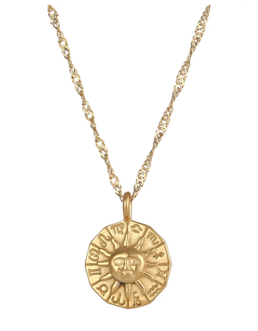 Sun Coin Necklace